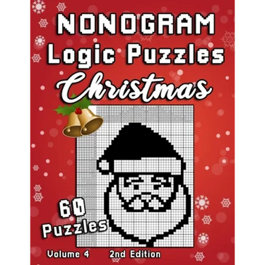 Christmas Nonogram Logic Puzzles: Challenging Chrsitmas Holidays Hanjie puzzle collection with japanese picture riddles. Fun brain teaser for everyone