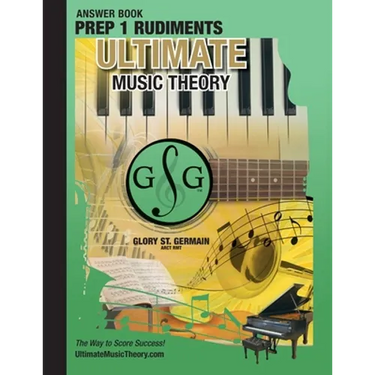 Prep 1 Rudiments Ultimate Music Theory Theory Answer Book: Prep 1 Rudiments Answer Book (identical to the Prep 1 Theory Workbook), Saves Time for Quic