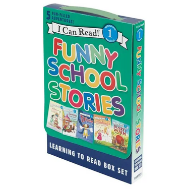 Funny School Stories: Learning to Read Box Set: A Box of 5 Books for Beginning Readers