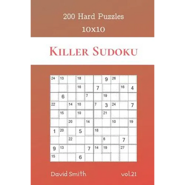 Killer Sudoku - 200 Hard Puzzles 10x10 vol.21