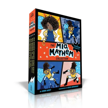 The MIA Mayhem Collection (Boxed Set): MIA Mayhem Is a Superhero!; MIA Mayhem Learns to Fly!; MIA Mayhem vs. the Super Bully; MIA Mayhem Breaks Down W
