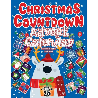 Advent Calendar 2025: Christmas Countdown, Activity Book For Kids Featuring Sudoku, Coloring Pages, Connect The Dots, And More Christmas Gift