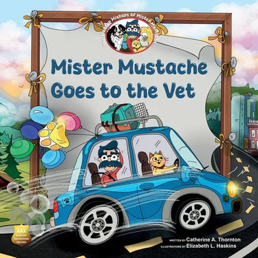 Mister Mustache Goes To The Vet