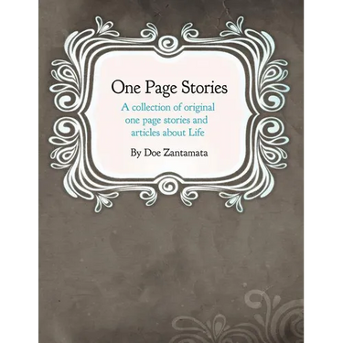 One Page Stories: A collection of Original One Page Stories and Articles About Life