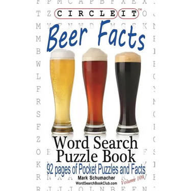Circle It, Beer Facts, Word Search, Puzzle Book