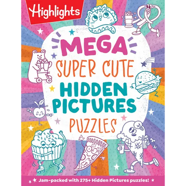 Mega Super Cute Hidden Pictures Puzzles: Solve Over 300 Pages of Cute Kawaii-Style Puzzles Filled with Adorable Animals, Magical Creatures and More