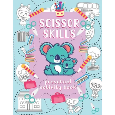 Scissor skills preschool activity book: A Fun Cutting Practice Workbook for Toddlers and Kids ages 3-6 . Coloring, cutting and pasting book .Shapes, A