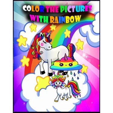 Color the pictures with rainbow: black and white rainbow coloring page, rainbow coloring book kids