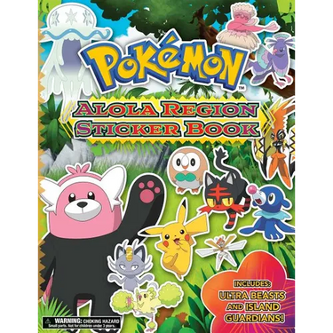 Pokémon Alola Region Sticker Book