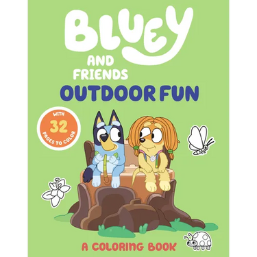 Bluey and Friends: Outdoor Fun: A Coloring Book