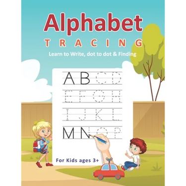 Alphabet Tracing Learn to Write, Dot to dot & Finding For Kids ages 3+: Playground Kids Alphabet learn to write Practice workbook with Dot to dot - co