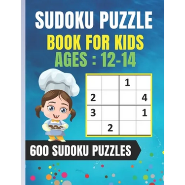 Sudoku Puzzle Book For Kids Ages 12-14: Easy Sudoku for Children - 600 puzzles to improve memory and logic - 8.5 x 11 inches - 100 page
