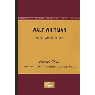Walt Whitman - American Writers 9: University of Minnesota Pamphlets on American Writers