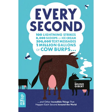 Every Second: 100 Lightning Strikes, 8,000 Scoops of Ice Cream, 200,000 Text Messages, 1 Million Gallons of Cow Burps ... and Other Incredible Things