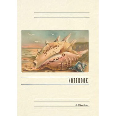 Vintage Lined Notebook Greetings from Morro Bay
