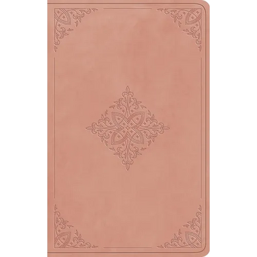 ESV Large Print Value Thinline Bible (Trutone, Blush Rose, Fleur-De-Lis Design)