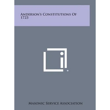 Anderson's Constitutions of 1723