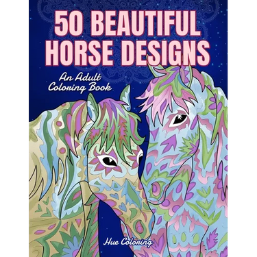 50 Beautiful Horses Coloring Book