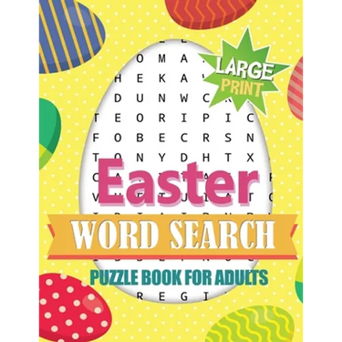 Easter Word Search Puzzle Book for Adults Large Print: Activity Book for Adults + Bonus Games (Mazes & Sudoku)! Brain Exercise, Fun, and Relaxation in