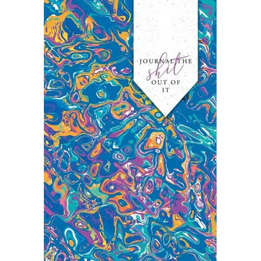 VLP Classic Notebook, Hard Cover, Large (A5) Ruled/Lined, Creme Paper: Journal the Shit Out of It