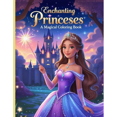 "Enchanting Princesses: A Magical Coloring Book for Kids
