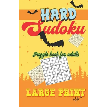 Hard Sudoku Puzzle Book for Adults Large Print: Sudoku Book with One Puzzle Per Page - 101 Puzzles - Hard - Volume 4 - 5,5'' x 8,5''