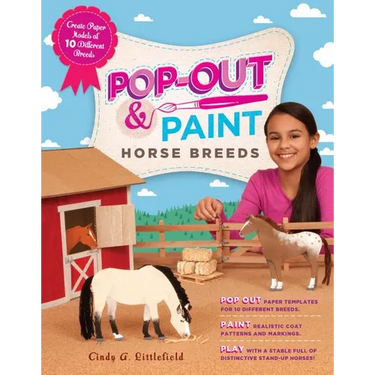 Pop-Out & Paint Horse Breeds: Create Paper Models of 10 Different Breeds