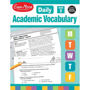 Daily Academic Vocabulary Gr 3 Te