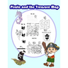 Pirate and the Treasure Map: Activity book for kids in Pirate Theme. Fun with Coloring Pages, Color by Number, Count the number, Match the picture,