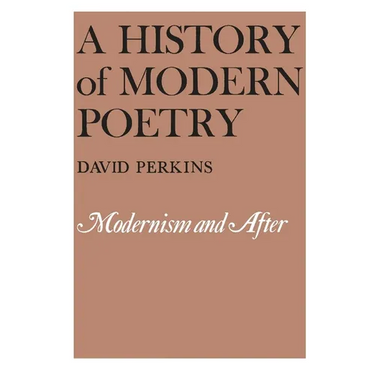 A History of Modern Poetry