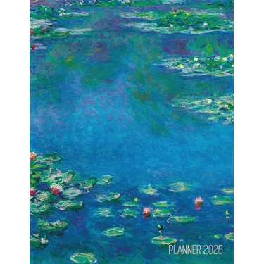 Claude Monet Daily Planner 2026: Water Lilies Painting Artistic French Impressionism Art Flower Organizer