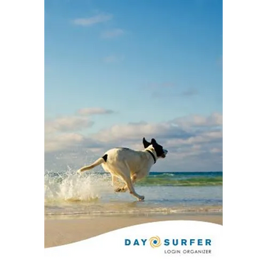 Day Surfer Login Organizer (Dog Running on the Beach)
