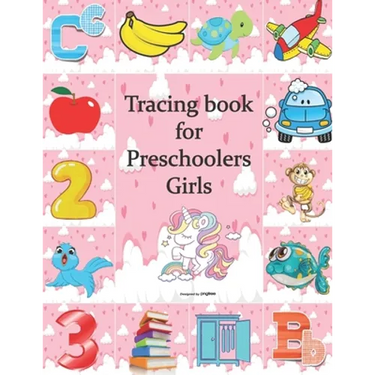 Tracing Book For Preschoolers Girls: Practice for Girls, alphabet's Tracing, Letters, words, and sentences . Fun activity book for Girls