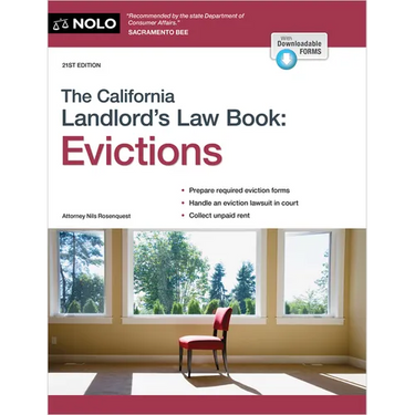 The California Landlord's Law Book: Evictions: Evictions