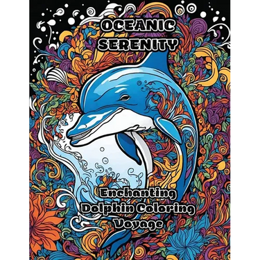 Oceanic Serenity: Enchanting Dolphin Coloring Voyage