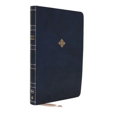 Nkjv, Thinline Reference Bible, Large Print, Leathersoft, Blue, Red Letter Edition, Comfort Print: Holy Bible, New King James Version