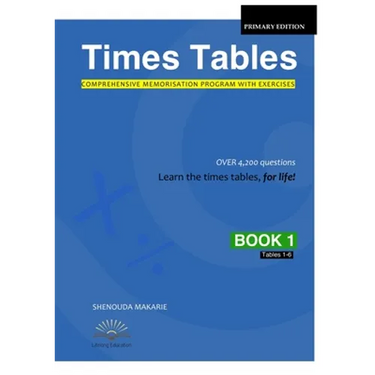 Times Tables (Book 1): Comprehensive Memorisation Program with Exercises Tables 1-6