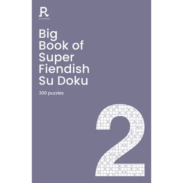 Big Book of Super Fiendish Su Doku Book 2: A Bumper Fiendish Sudoku Book for Adults Containing 300 Puzzles
