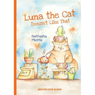 Luna the cat doesn't like that