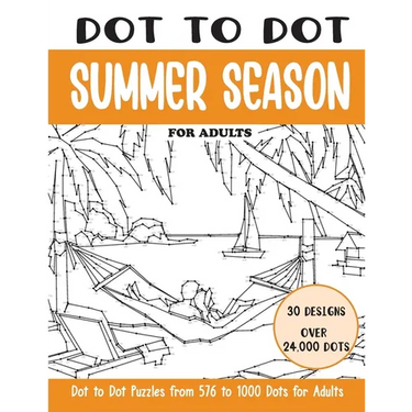 Dot to Dot Summer Season for Adults: Summer Season Connect the Dots Book for Adults (Over 24000 dots)