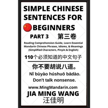 Simple Chinese Sentences for Beginners (Part 3) - Idioms and Phrases for Beginners (HSK All Levels)