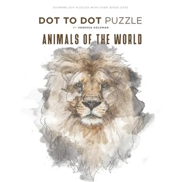 Animals of the World - Dot to Dot Puzzle (Extreme Dot Puzzles with over 30000 dots): 40 Puzzles - Dot to Dot Books for Adults - Challenges to complete