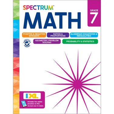 Spectrum Math Workbook, Grade 7