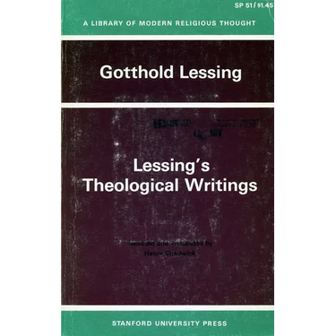 Lessing's Theological Writings: Selections in Translation