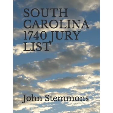 South Carolina 1740 Jury List