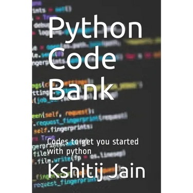 Python Code Bank: Codes to get you started with python