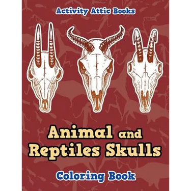Animal and Reptiles Skulls Coloring Book