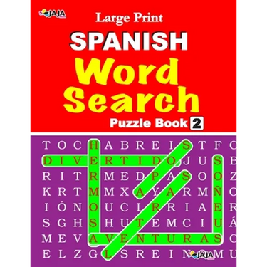 Large Print SPANISH WORD SEARCH: Vol. 2