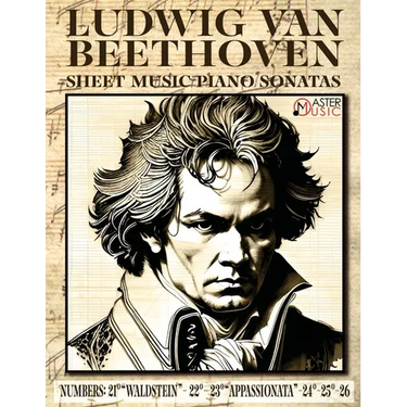 Ludwig Van Beethoven - Sheet Music: Piano Sonatas Numbers: 21°"Waldstein"- 22° 23°"Appassionata"-24°-25°-26° ISBN-SKU: