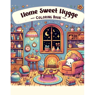 Home Sweet Hygge Coloring Book: Let the gentle spirit of hygge fill your heart with warmth and happiness as you color your way through this charming b